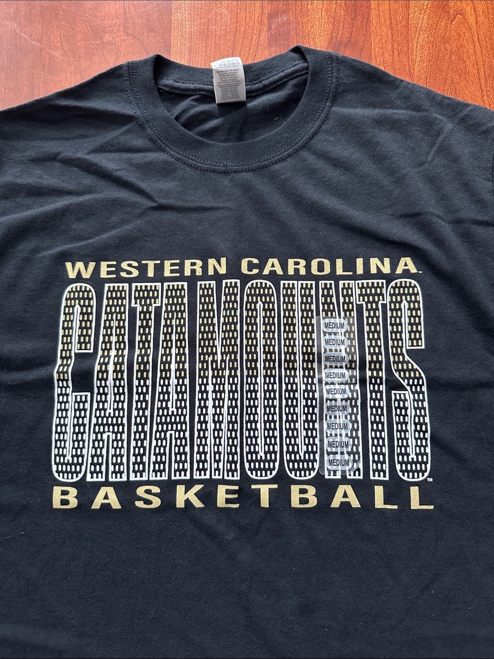 WCU Catamounts Black Basketball T-Shirt